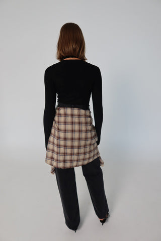Gia Double Layer Top - Black