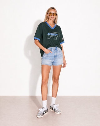 Kya Wrap V Neck Tee - Pine