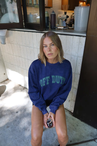 Maci Relaxed Sweater - Classic Blue