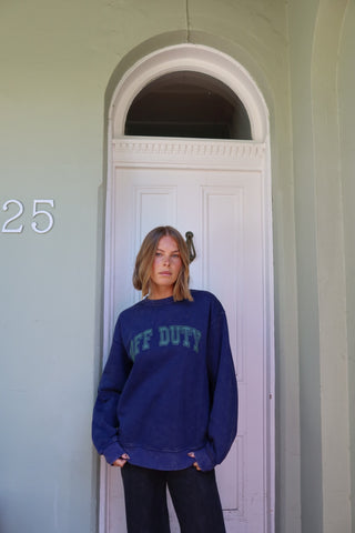 Maci Relaxed Sweater - Classic Blue