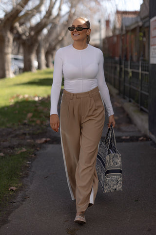 Nia Longsleeve Top - White