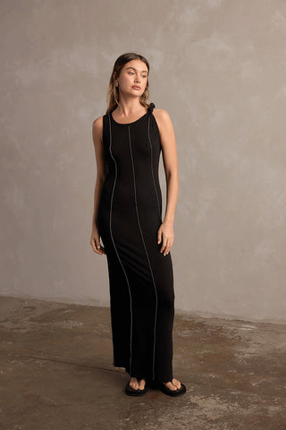 Charlotte Jersey Maxi Dress - Black